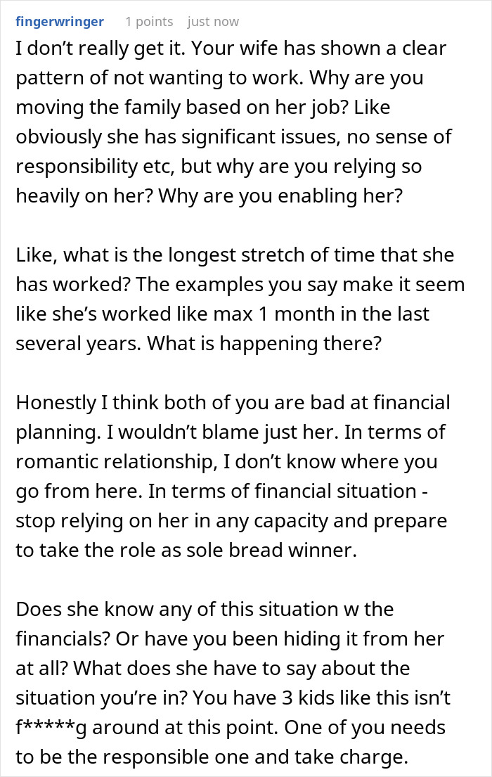 Impulsive Wife Keeps Quitting Jobs, Hubby Realizes His Trust Is Running Out As Fast As Their Cash Impulsive Wife Keeps Quitting Jobs, Hubby Realizes His Trust Is Running Out As Fast As Their Cash