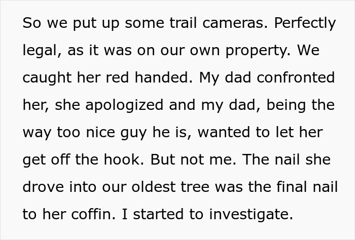 Entitled Woman Sneakily Destroys 120YO Orchard, Neighbor Takes Revenge Worth $437K On Her Entitled Woman Sneakily Destroys 120YO Orchard, Neighbor Takes Revenge Worth $437K On Her