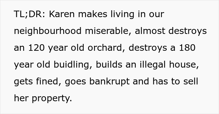 Entitled Woman Sneakily Destroys 120YO Orchard, Neighbor Takes Revenge Worth $437K On Her Entitled Woman Sneakily Destroys 120YO Orchard, Neighbor Takes Revenge Worth $437K On Her