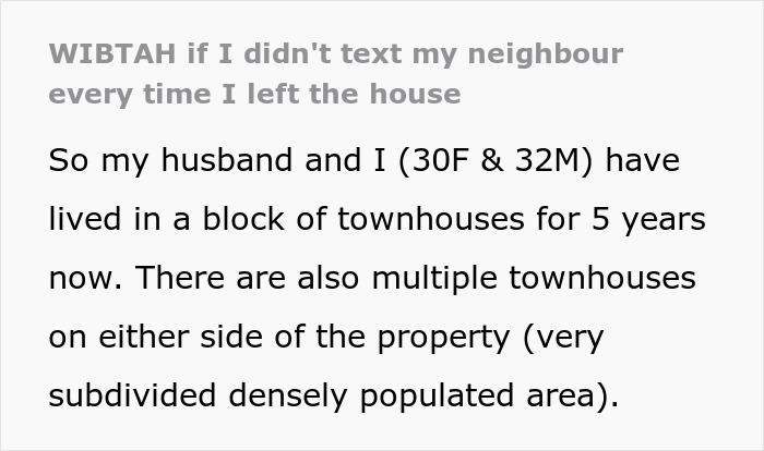 Anxious Neighbor Keeps Complaining About Guy’s Car, Wants Advance Notice Of Couple’s Every Move Anxious Neighbor Keeps Complaining About Guy’s Car, Wants Advance Notice Of Couple’s Every Move