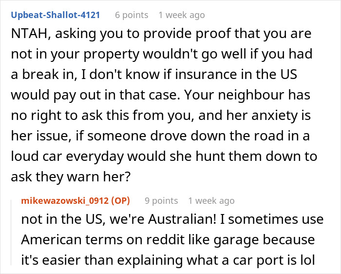Anxious Neighbor Keeps Complaining About Guy’s Car, Wants Advance Notice Of Couple’s Every Move Anxious Neighbor Keeps Complaining About Guy’s Car, Wants Advance Notice Of Couple’s Every Move