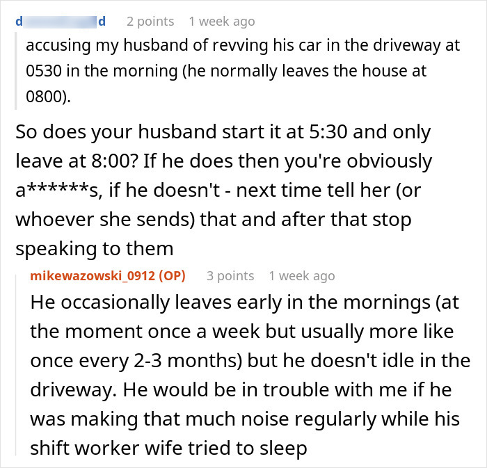 Anxious Neighbor Keeps Complaining About Guy’s Car, Wants Advance Notice Of Couple’s Every Move Anxious Neighbor Keeps Complaining About Guy’s Car, Wants Advance Notice Of Couple’s Every Move