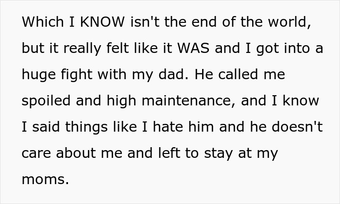 18YO Refuses To Have Dad Walk Her On Senior Night After He Held A Grudge Over One Stupid Argument 18YO Refuses To Have Dad Walk Her On Senior Night After He Held A Grudge Over One Stupid Argument