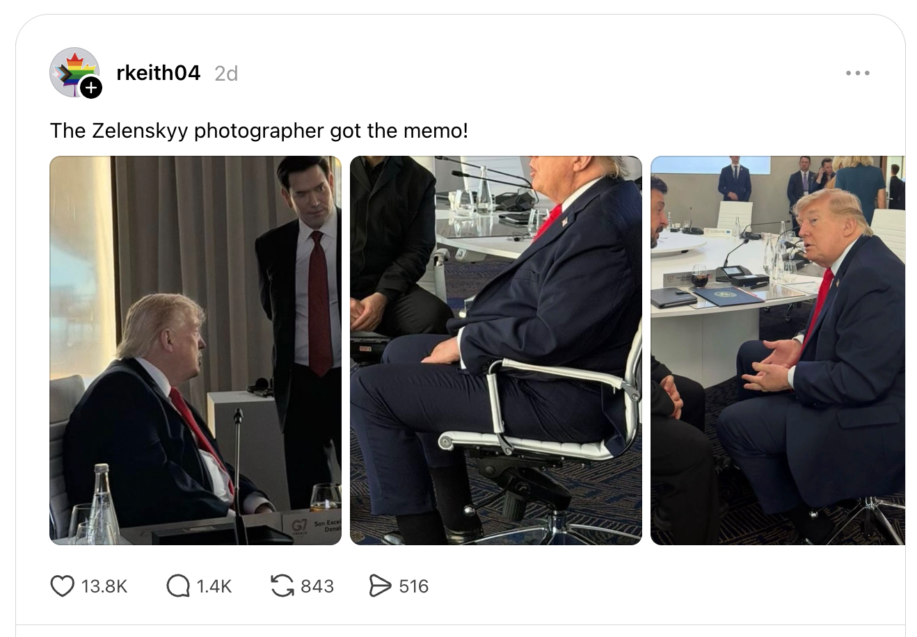 Leaked G7 Photos Spur Trump Health Concerns After Viewers Spot Bruises, Deep Gash Leaked G7 Photos Spur Trump Health Concerns After Viewers Spot Bruises, Deep Gash