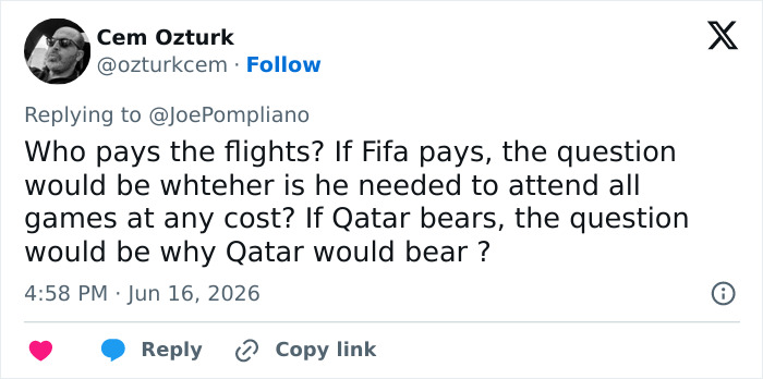 World Cup Boss’s Hypocritical Act Behind The Scenes Revealed As Scandal Rocks Soccer World