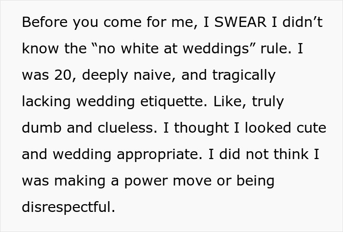 Woman Doesn’t Know The Proper Wedding Attire, Makes One Of The Worst Mistakes Woman Doesn’t Know The Proper Wedding Attire, Makes One Of The Worst Mistakes