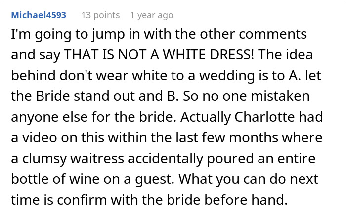 Woman Doesn’t Know The Proper Wedding Attire, Makes One Of The Worst Mistakes Woman Doesn’t Know The Proper Wedding Attire, Makes One Of The Worst Mistakes