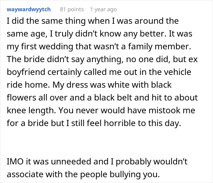 Woman Doesn’t Know The Proper Wedding Attire, Makes One Of The Worst Mistakes Woman Doesn’t Know The Proper Wedding Attire, Makes One Of The Worst Mistakes