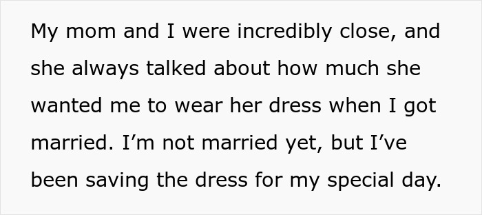 Brother’s Fianc&eacute;e Throws A Full-Blown Tantrum Over A Dress That’s Not Even Hers