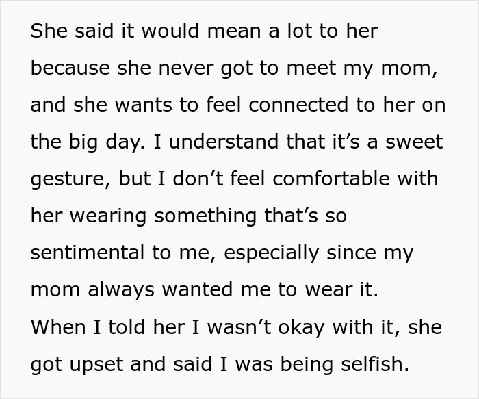 Brother’s Fianc&eacute;e Throws A Full-Blown Tantrum Over A Dress That’s Not Even Hers