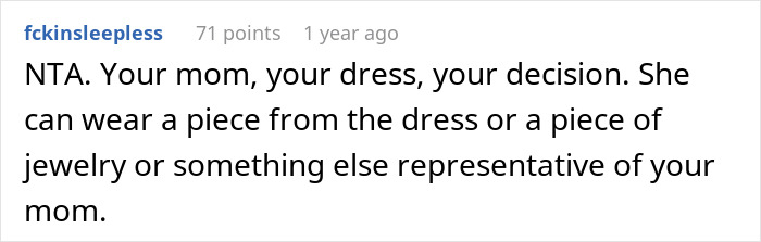 Brother’s Fianc&eacute;e Throws A Full-Blown Tantrum Over A Dress That’s Not Even Hers
