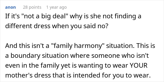 Brother’s Fianc&eacute;e Throws A Full-Blown Tantrum Over A Dress That’s Not Even Hers