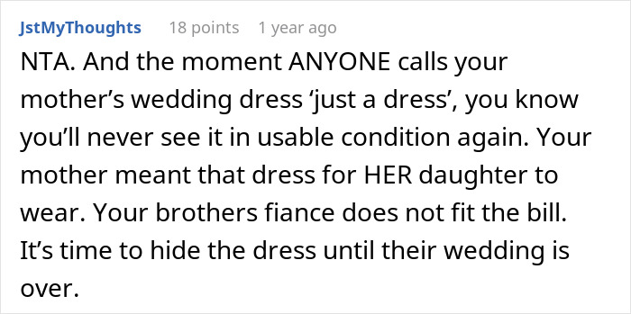 Brother’s Fianc&eacute;e Throws A Full-Blown Tantrum Over A Dress That’s Not Even Hers