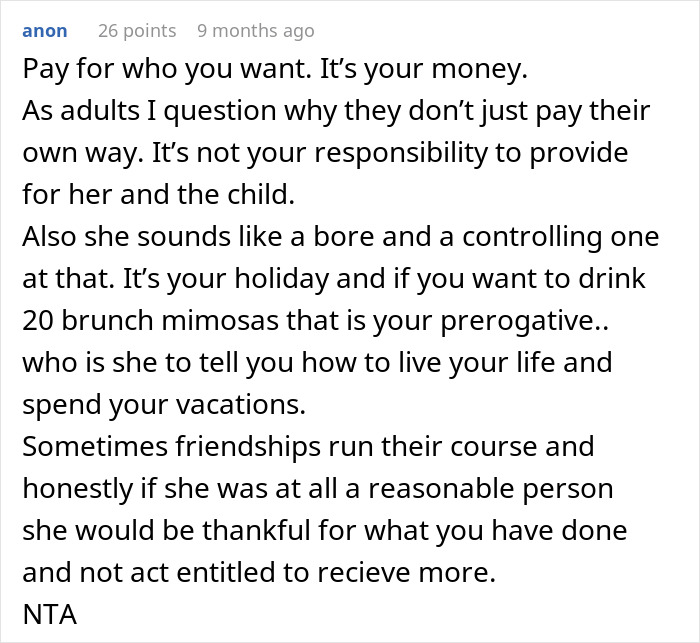 Guy Refuses To Keep Funding Single Mom’s Vacation After Realizing What Her Kid Is Like Guy Refuses To Keep Funding Single Mom’s Vacation After Realizing What Her Kid Is Like