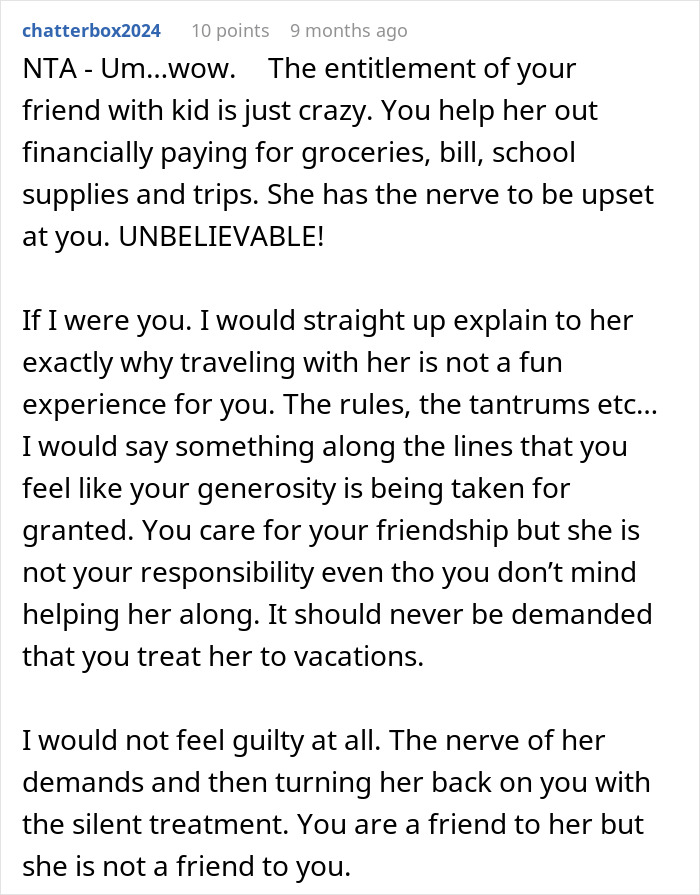 Guy Refuses To Keep Funding Single Mom’s Vacation After Realizing What Her Kid Is Like Guy Refuses To Keep Funding Single Mom’s Vacation After Realizing What Her Kid Is Like