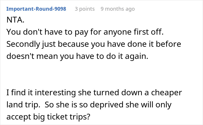Guy Refuses To Keep Funding Single Mom’s Vacation After Realizing What Her Kid Is Like Guy Refuses To Keep Funding Single Mom’s Vacation After Realizing What Her Kid Is Like