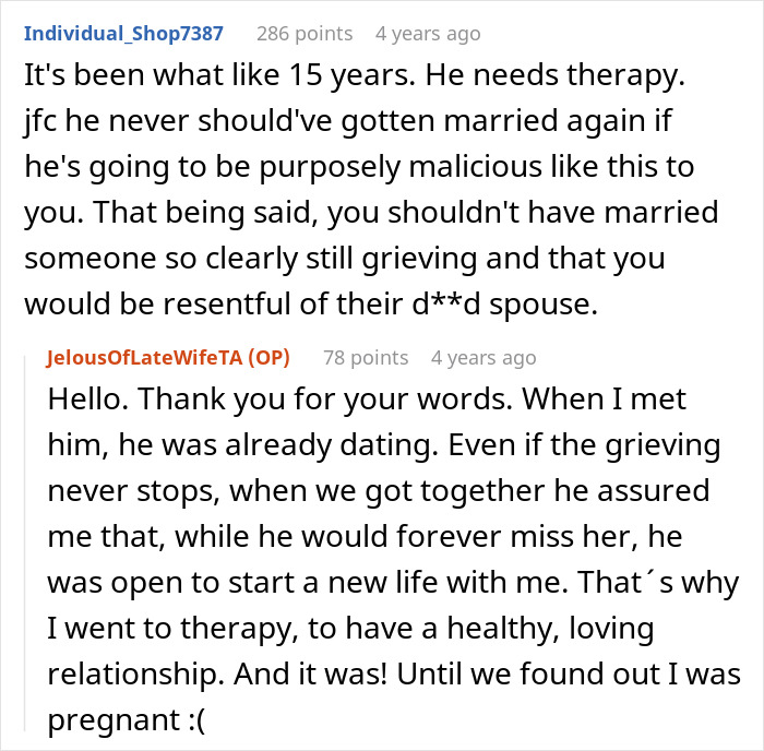 Pregnant Woman Asks Husband For Divorce After He Starts Grieving His Late Ex And Disappearing For Hours