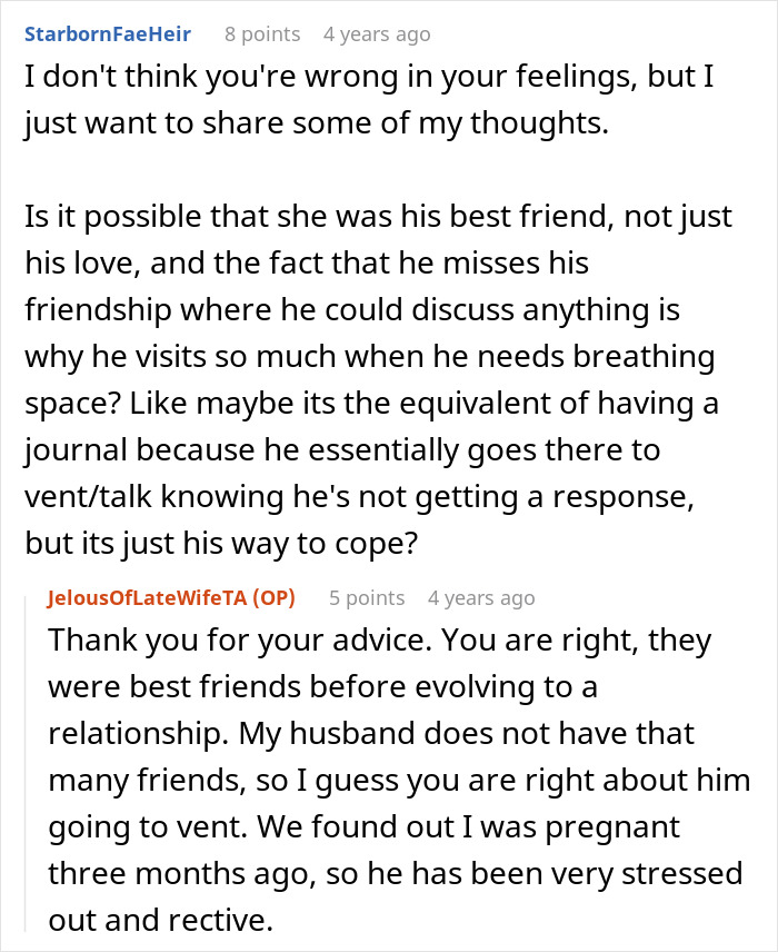 Pregnant Woman Asks Husband For Divorce After He Starts Grieving His Late Ex And Disappearing For Hours