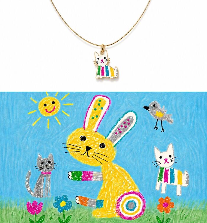 20 Children’s Drawings Turned Into Handcrafted Enamel Jewelry By Minttnim 20 Children’s Drawings Turned Into Handcrafted Enamel Jewelry By Minttnim