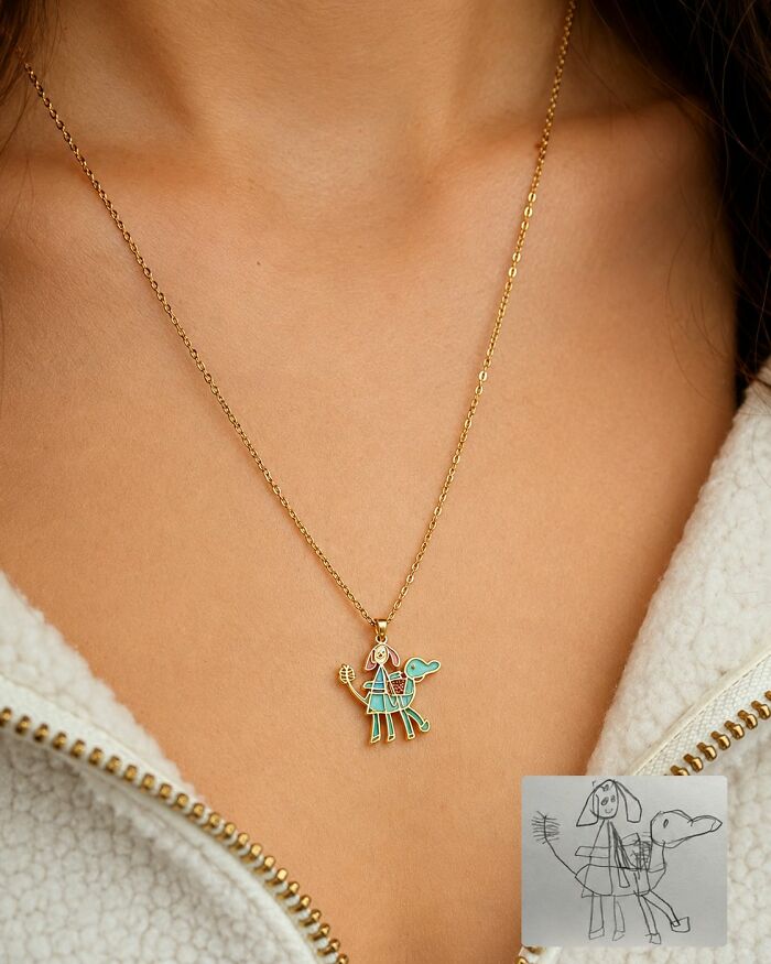 20 Children’s Drawings Turned Into Handcrafted Enamel Jewelry By Minttnim 20 Children’s Drawings Turned Into Handcrafted Enamel Jewelry By Minttnim