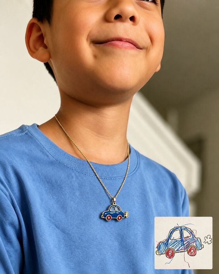 20 Children’s Drawings Turned Into Handcrafted Enamel Jewelry By Minttnim 20 Children’s Drawings Turned Into Handcrafted Enamel Jewelry By Minttnim