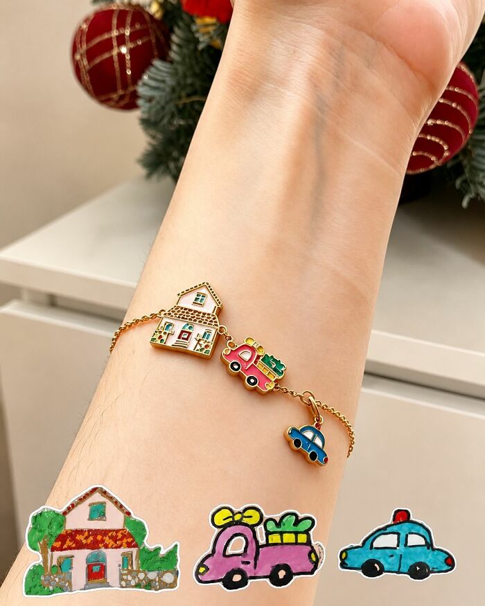 20 Children’s Drawings Turned Into Handcrafted Enamel Jewelry By Minttnim 20 Children’s Drawings Turned Into Handcrafted Enamel Jewelry By Minttnim