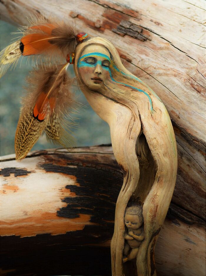 Through Her Beautiful Driftwood Sculptures, This Artist Seeks To Highlight The Unity Of Human Beings With Nature (28 New Pics) Through Her Beautiful Driftwood Sculptures, This Artist Seeks To Highlight The Unity Of Human Beings With Nature (28 New Pics)