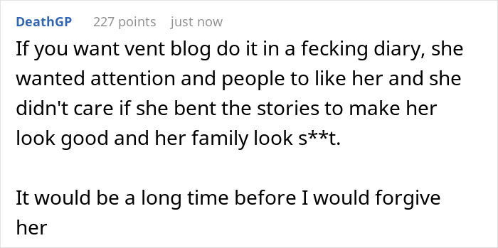 Woman Turns Family’s Life Into Content For Her Blog, Gets Fired By Sis After She Refuses To Stop
