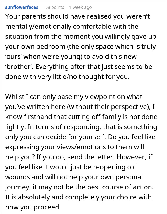 Guy Spends Childhood Playing Second Fiddle To Adopted Bro, Cuts Fam Off, They Want Reconciliation Guy Spends Childhood Playing Second Fiddle To Adopted Bro, Cuts Fam Off, They Want Reconciliation
