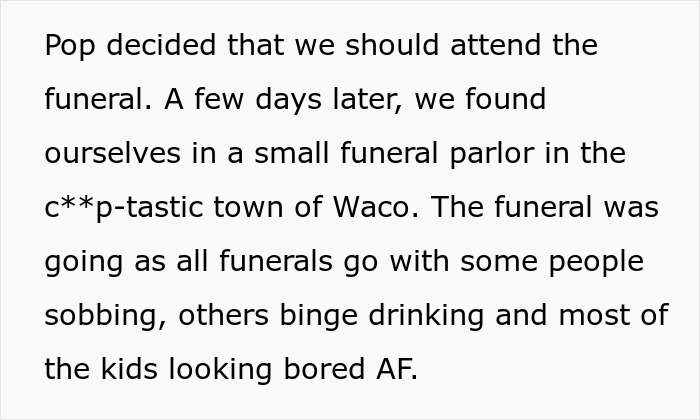 Family Sees Dollar Signs At Grandma’s Funeral, Gets Publicly Shamed By Her Relative Instead Family Sees Dollar Signs At Grandma’s Funeral, Gets Publicly Shamed By Her Relative Instead