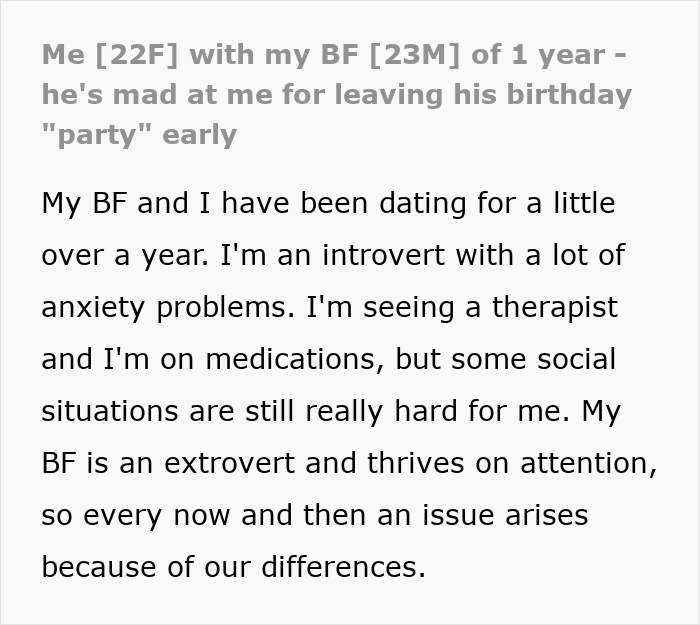 Man Begs Introverted GF Go To A Bar Crawl With Him And His Friends For His Birthday, It Doesn’t Go Well Man Begs Introverted GF Go To A Bar Crawl With Him And His Friends For His Birthday, It Doesn’t Go Well
