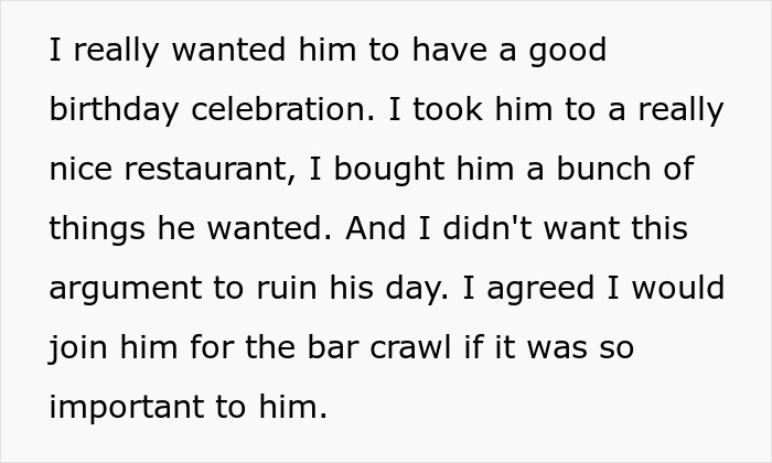 Man Begs Introverted GF Go To A Bar Crawl With Him And His Friends For His Birthday, It Doesn’t Go Well Man Begs Introverted GF Go To A Bar Crawl With Him And His Friends For His Birthday, It Doesn’t Go Well