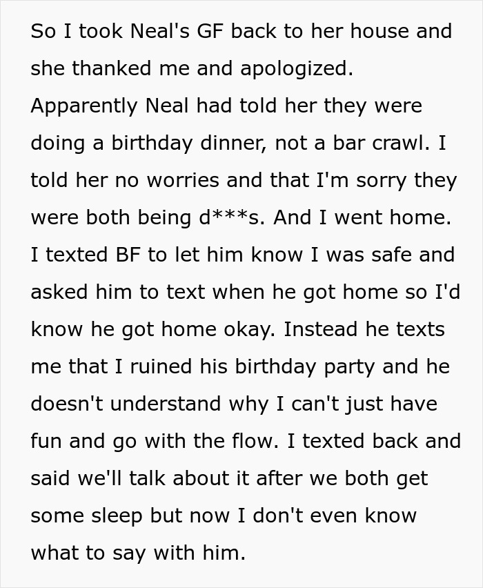 Man Begs Introverted GF Go To A Bar Crawl With Him And His Friends For His Birthday, It Doesn’t Go Well Man Begs Introverted GF Go To A Bar Crawl With Him And His Friends For His Birthday, It Doesn’t Go Well
