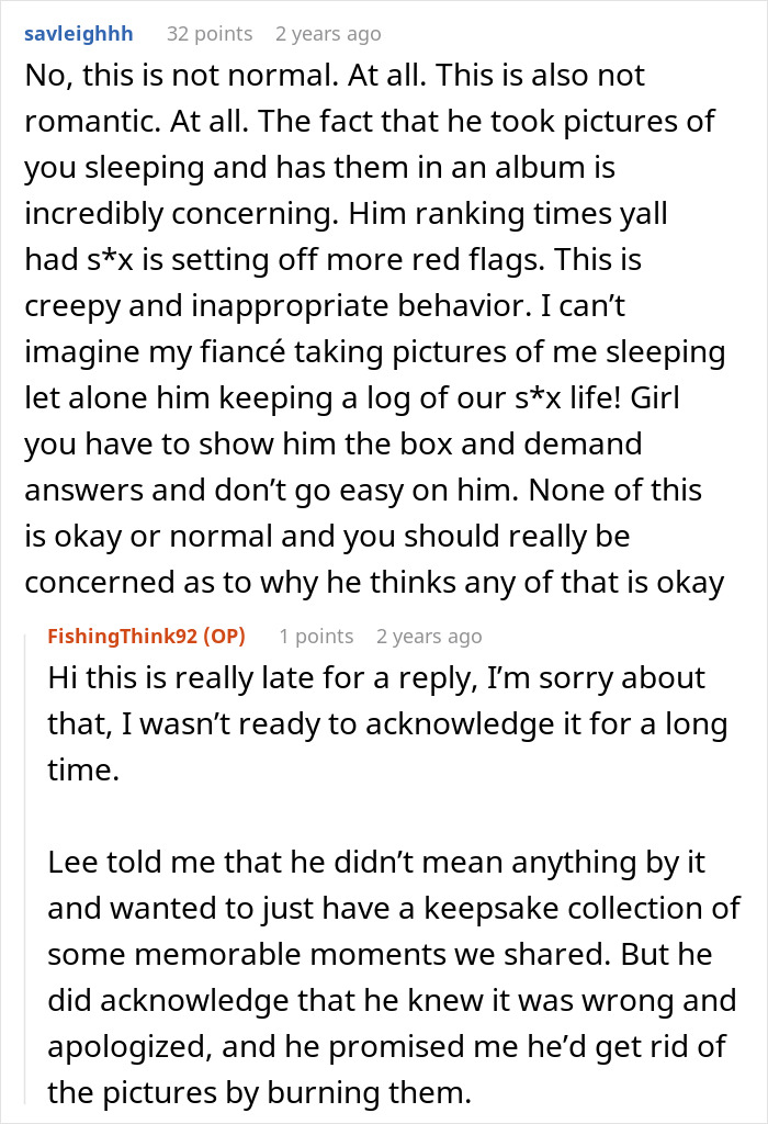 People Are Worried For This Woman Who Finds Husband&rsquo;s Memory Box And It Reveals His Stalkerish Tendencies
