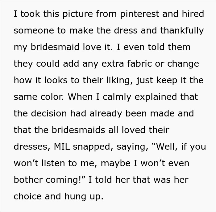 MIL Shows Up To Son’s Wedding In White, Bride Starts Giving Her Exactly What She Wants