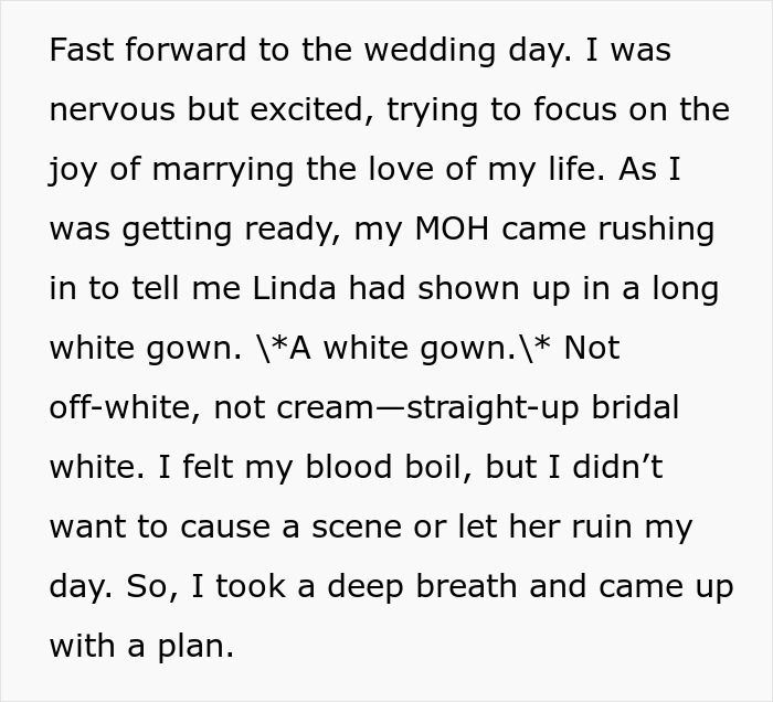 MIL Shows Up To Son’s Wedding In White, Bride Starts Giving Her Exactly What She Wants