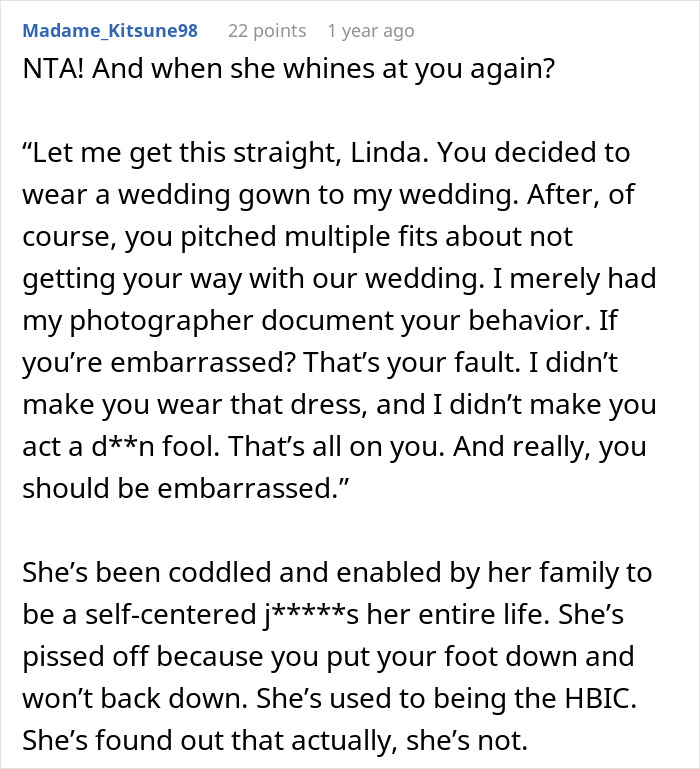 MIL Shows Up To Son’s Wedding In White, Bride Starts Giving Her Exactly What She Wants