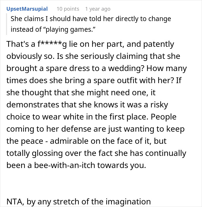 MIL Shows Up To Son’s Wedding In White, Bride Starts Giving Her Exactly What She Wants
