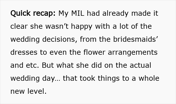 MIL Shows Up To Son’s Wedding In White, Bride Starts Giving Her Exactly What She Wants