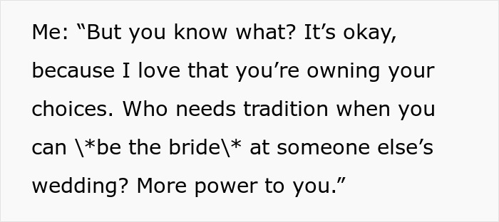 MIL Shows Up To Son’s Wedding In White, Bride Starts Giving Her Exactly What She Wants