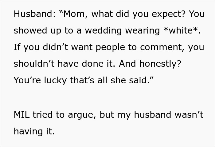 MIL Shows Up To Son’s Wedding In White, Bride Starts Giving Her Exactly What She Wants