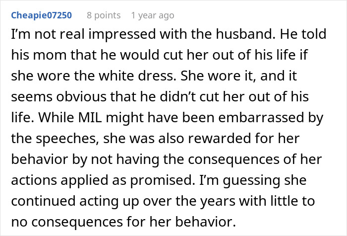 MIL Shows Up To Son’s Wedding In White, Bride Starts Giving Her Exactly What She Wants