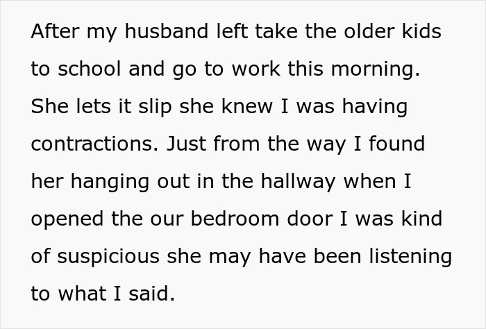 Pregnant Woman Starts Having Contractions, MIL Suddenly Refuses To Leave Pregnant Woman Starts Having Contractions, MIL Suddenly Refuses To Leave