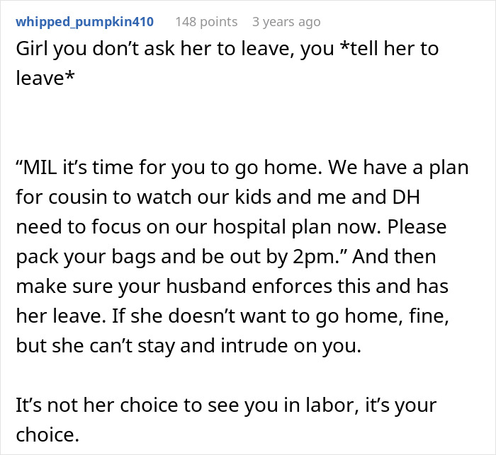 Pregnant Woman Starts Having Contractions, MIL Suddenly Refuses To Leave Pregnant Woman Starts Having Contractions, MIL Suddenly Refuses To Leave