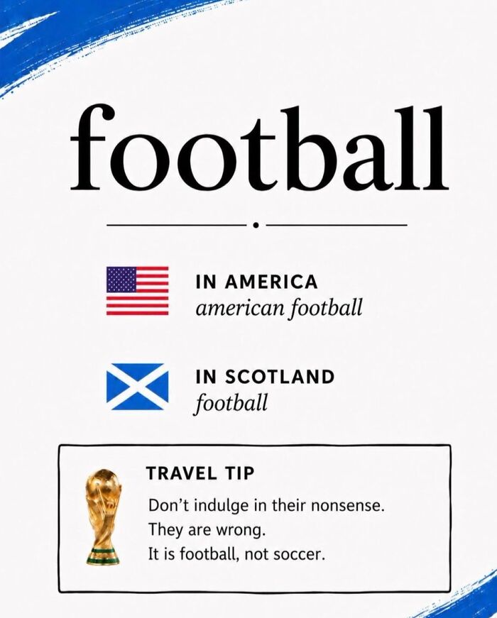 Scottish Account Tries To Explain American Terms To Foreigners Traveling For The World Cup