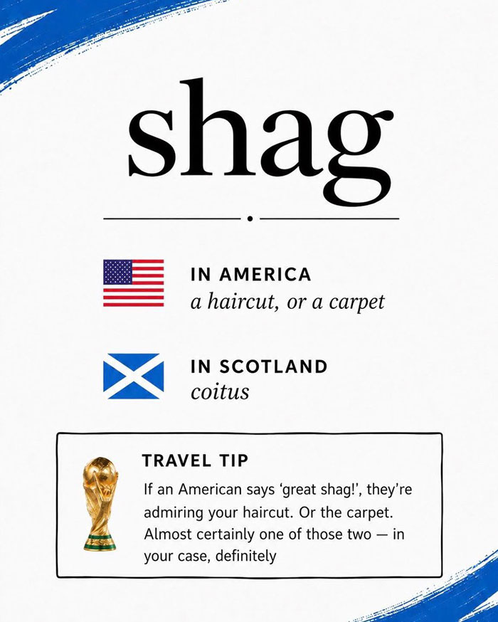Scottish Account Tries To Explain American Terms To Foreigners Traveling For The World Cup