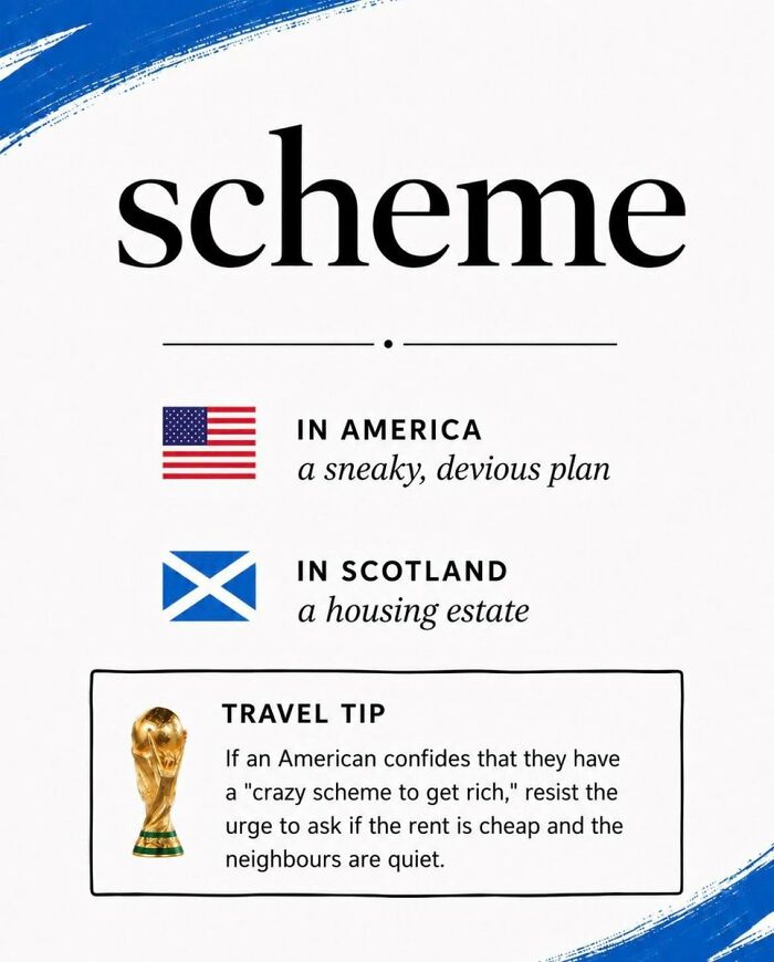 Scottish Account Tries To Explain American Terms To Foreigners Traveling For The World Cup
