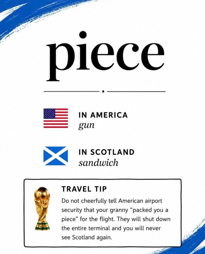 Scottish Account Tries To Explain American Terms To Foreigners Traveling For The World Cup