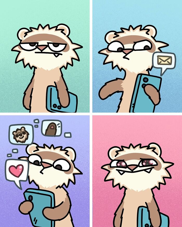 Siberian Girl Illustrates Her Daily Life With Two Ferrets And Other Funny Situations (57 New Pics)