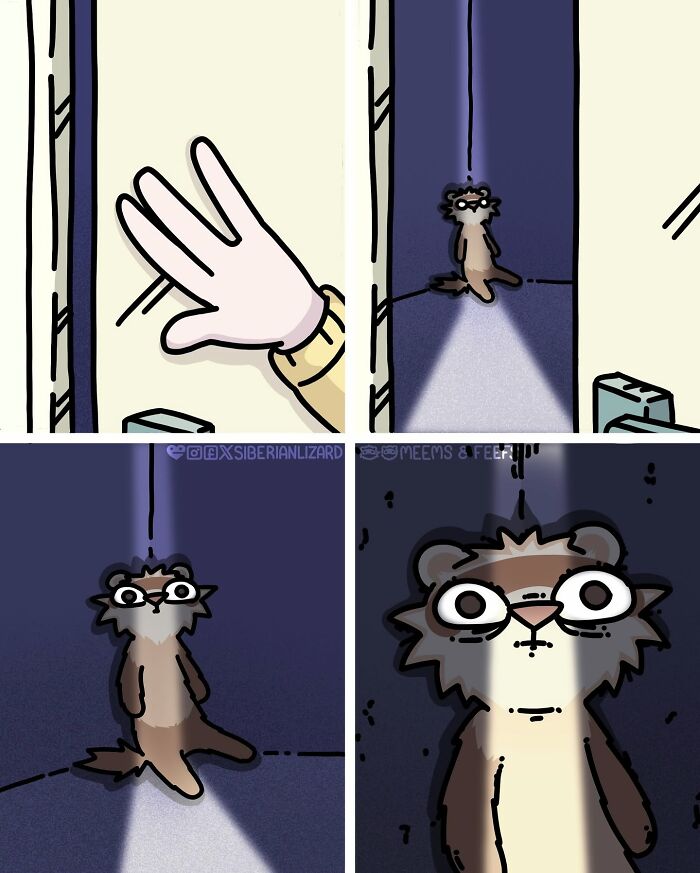 Siberian Girl Illustrates Her Daily Life With Two Ferrets And Other Funny Situations (57 New Pics)